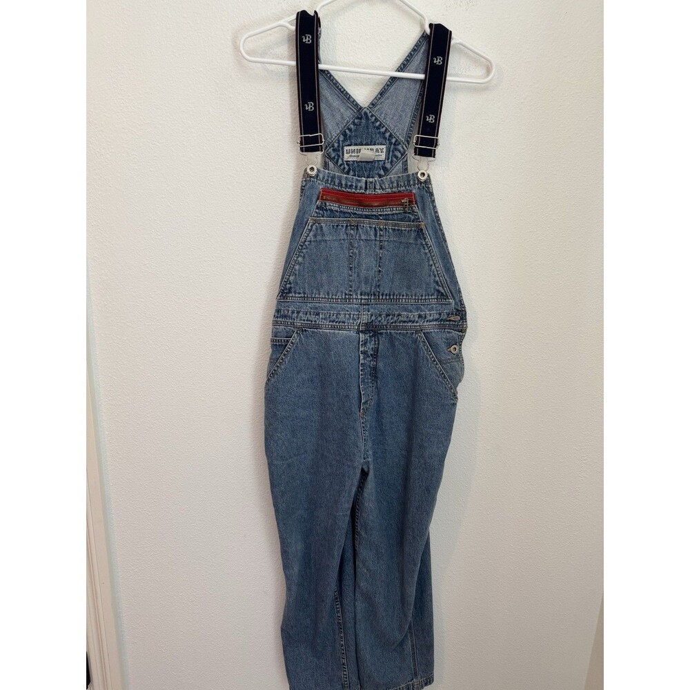 Unionbay Vintage Denim Overalls Size XL Cotton Y2K 90s Rare Elastic Straps Blue